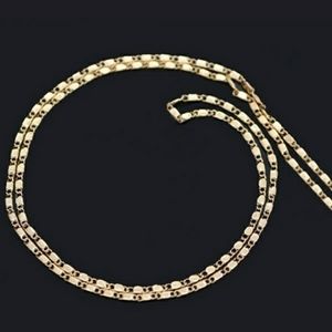 18K Gold Over .925 Sterling Silver Flat Li…